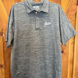Mississippi State Men's Gray Polo LG